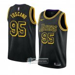 Camiseta Los Angeles Lakers Juan Toscano-Anderson NO 95 Mamba 2021-22 Negro