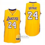 Camiseta Los Angeles Lakers Kobe Bryant NO 24 Amarillo