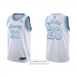 Camiseta Los Angeles Lakers Mac McClung NO 20 Ciudad 2021-22 Blanco