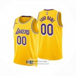 Camiseta Los Angeles Lakers Personalizada Icon 2024-25 Amarillo
