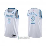 Camiseta Los Angeles Lakers Wayne Ellington NO 2 Ciudad 2021-22 Blanco