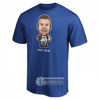 Camiseta Manga Corta Dallas Mavericks Kristaps Porzingis Star Player Azul