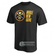 Camiseta Manga Corta Denver Nuggets Whole New Game Negro