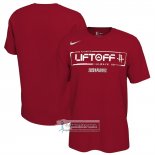 Camiseta Manga Corta Houston Rockets 2025 NBA Playoffs Rojo
