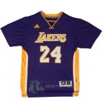 Camiseta Manga Corta Lakers Bryant Purpura