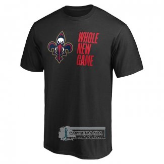 Camiseta Manga Corta New Orleans Pelicans Whole New Game Negro