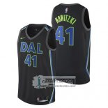 Camiseta Mavericks 41 Ciudad 2017-18 Negro