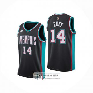 Camiseta Memphis Grizzlies Zach Edey NO 14 Classic 2025-26 Negro