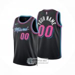 Camiseta Miami Heat Personalizada Ciudad 2025-26 Negro