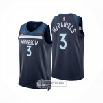 Camiseta Minnesota Timberwolves Jaden McDaniels NO 3 Icon 2024-25 Azul