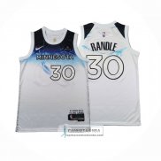 Camiseta Minnesota Timberwolves Julius Randle NO 30 Ciudad 2024-25 Blanco