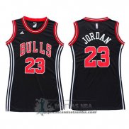 Camiseta Mujer Bulls Jordan Negro