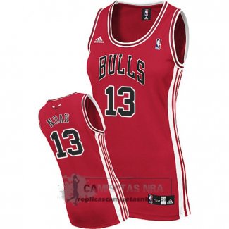 Camiseta Mujer Bulls Noah Rojo