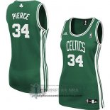 Camiseta Mujer Celtics Pierce Verde