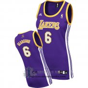 Camiseta Mujer Lakers Clarkson Purpura