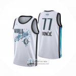 Camiseta NBA All Star 2026 Luka Doncic NO 77 Blanco