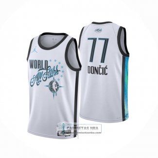 Camiseta NBA All Star 2026 Luka Doncic NO 77 Blanco