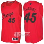 Camiseta Navidad Bulls Denzel Valentine 2016 Rojo