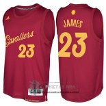 Camiseta Navidad Cleveland Cavaliers James 2016 Rojo