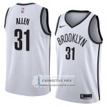 Camiseta Nets Jarrett Allen Association 2018 Blanco