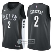 Camiseta Nets Nik Stauskas Statement 2017-18 Negro