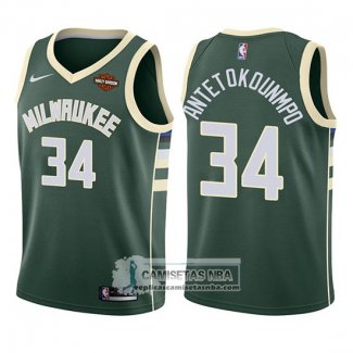 Camiseta Nino Bucks Giannis Antetokounmpo Icon 2017-18 Verde