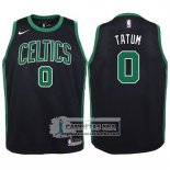 Camiseta Nino Celtics Jayson Tatum 2017-18 Negro