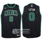 Camiseta Nino Celtics Jayson Tatum 2017-18 Negro