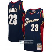 Camiseta Nino Cleveland Cavaliers LeBron James NO 23 Mitchell & Ness 2008-09 Azul