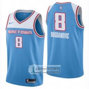 Camiseta Nino Kings Bogdan Bogdanovic Ciudad 2018-19 Azul