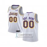Camiseta Nino Los Angeles Lakers Personalizada Association 2018-19 Blanco