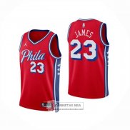 Camiseta Nino Philadelphia 76ers LeBron James NO 23 Statement 2025-26 Rojo