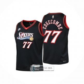 Camiseta Nino Philadelphia 76ers V.J. Edgecombe NO 77 Classia 2025-26 Nego