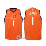 Camiseta Nino Phoenix Suns Devin Booker Statement 2020-21 Naranja