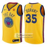 Camiseta Nino Warriors Kevin Durant Ciudad Amarillo