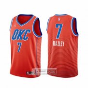 Camiseta Oklahoma City Thunder Darius Bazley NO 7 Statement 2021 Naranja