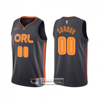 Camiseta Orlando Magic Aaron Gordon Ciudad 2019-20 Negro