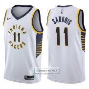 Camiseta Pacers Domantas Sabonis Association 2017-18 Blanco