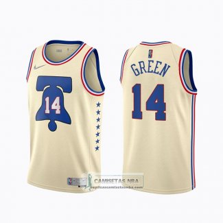 Camiseta Philadelphia 76ers Danny Green Earned 2020-21 Crema