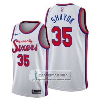 Camiseta Philadelphia 76ers Marial Shayok Classic 2019-20 Blanco