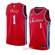 Camiseta Philadelphia 76ers Norvel Pelle Statement 2018 Rojo