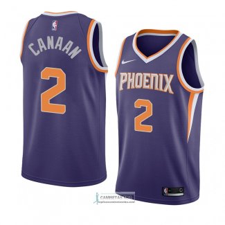 Camiseta Phoenix Suns Isaiah Canaan Icon 2018 Violeta3