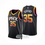 Camiseta Phoenix Suns Kevin Durant NO 35 Statement 2024-25 Negro