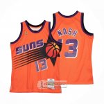 Camiseta Phoenix Suns Steve Nash NO 13 Mitchell & Ness 1996-97 Naranja