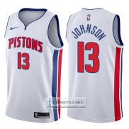 Camiseta Pistons Brice Johnson Association 2017-18 Blanco