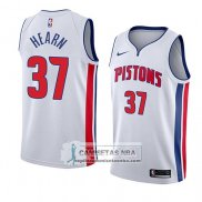 Camiseta Pistons Reggie Hearn Association 2018 Blanco