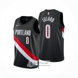 Camiseta Portland Trail Blazers Damian Lillard NO 0 Icon 2025-26 Negro