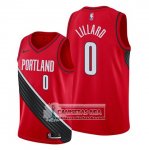 Camiseta Portland Trail Blazers Damian Lillard Statement Edition Rojo Negro