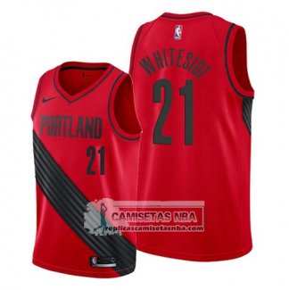 Camiseta Portland Trail Blazers Hassan Whiteside Statement Rojo