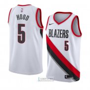 Camiseta Portland Trail Blazers Rodney Hood Association 2018 Bla